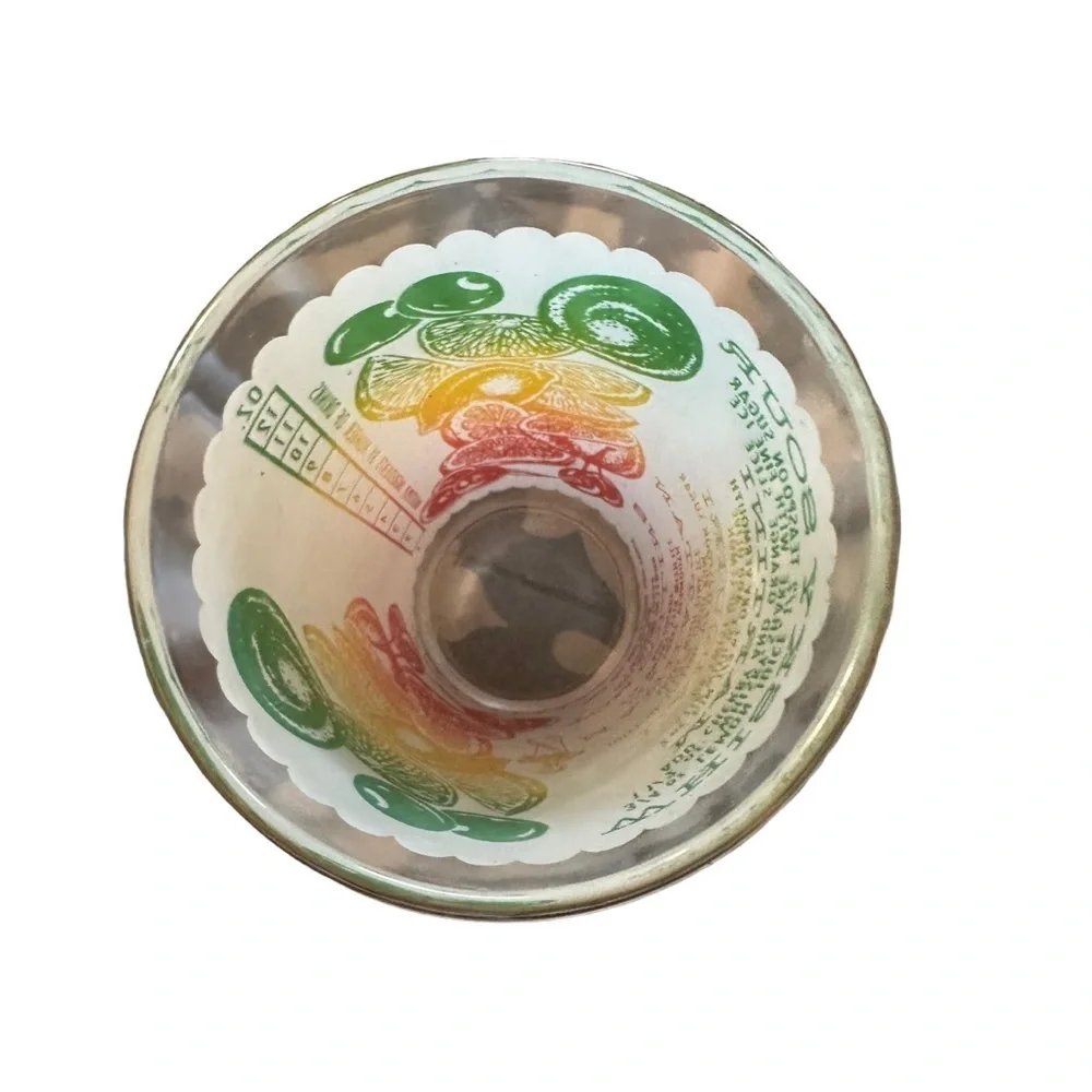 Multi Colored Vintage Mr Bartender Glass with Drink Recipes Whisky Barwa…